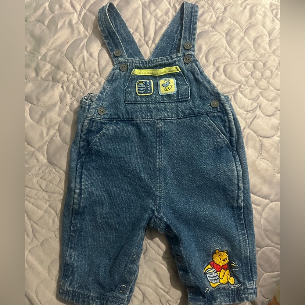 Baby vintage Pooh overalls